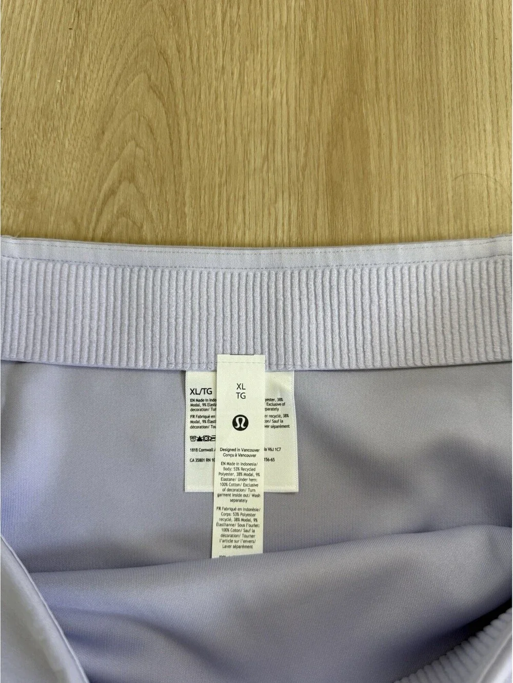Lululemon NWT Softstreme High Rise Mini Athletic Skirt Women’s Sz XL Lavender